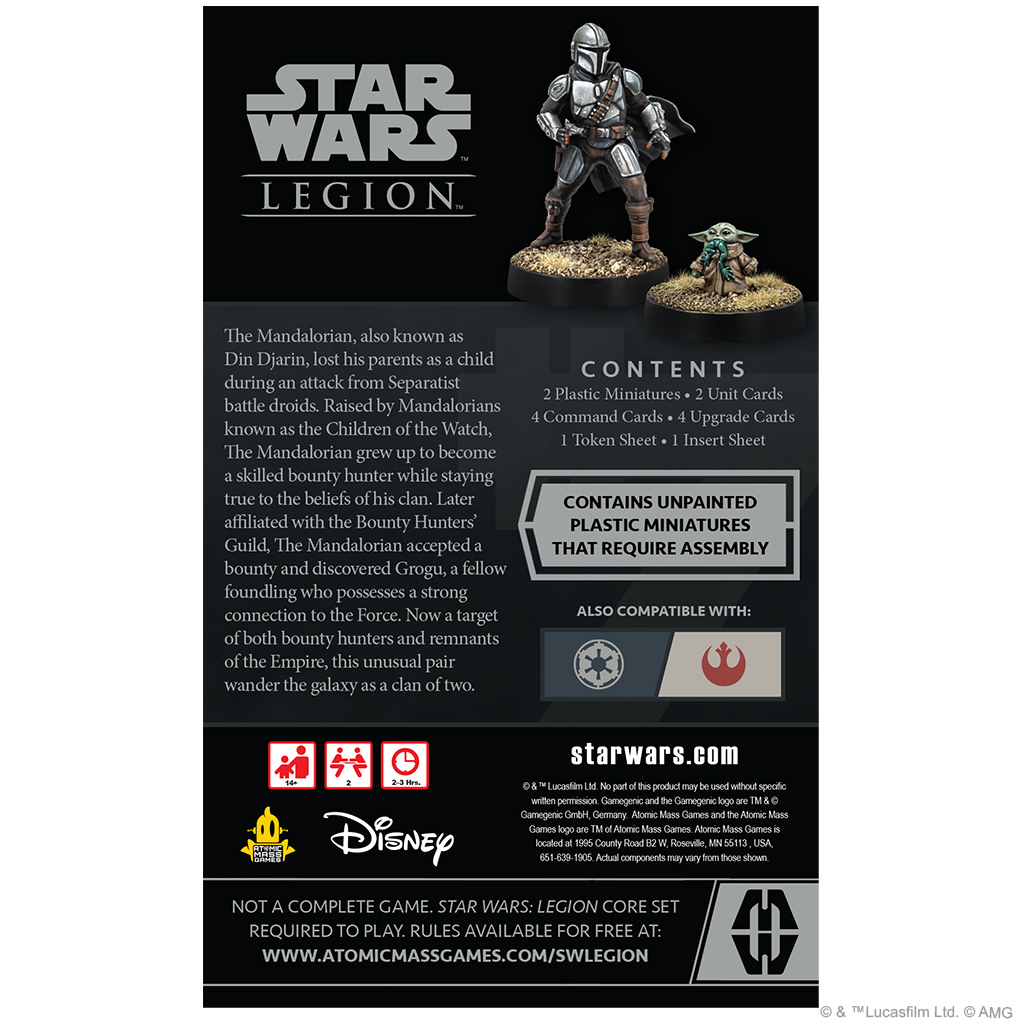 Star Wars : Legion - Din Djarin and Grogu Operative Expansion